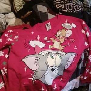 Tom and Jerry Red Sweatshirt